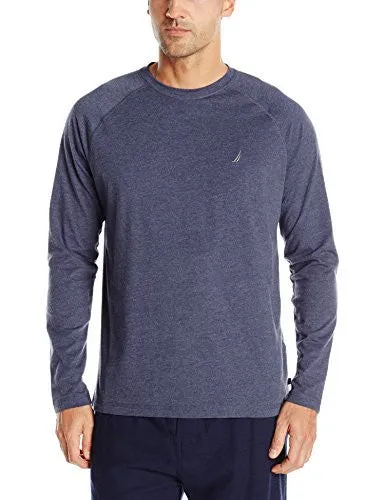 NAUTICA MEN'S TOP DYE CREW, INDIGO, MEDIUM